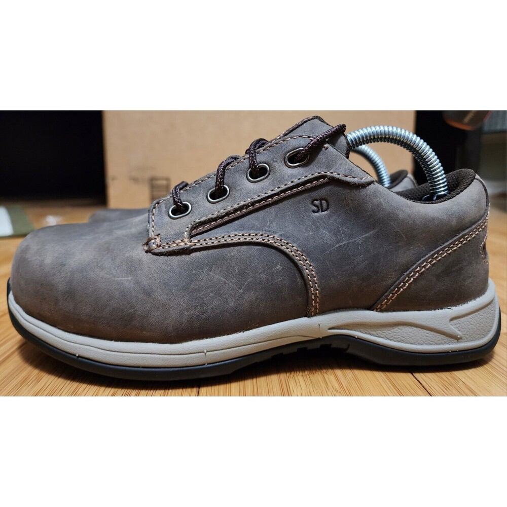 Red Wing Shoes Safety Toe Women 5 E2 WIDE Brown Comfort Slip Resistant Work 2309 - Picture 3 of 11